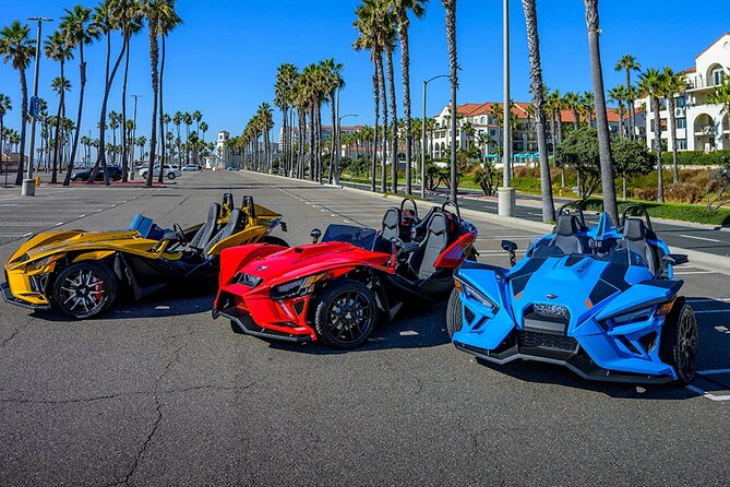 7 Magic Mountains Tour and Las Vegas Sign on a Slingshot - The Polaris Slingshot Setup: Automatic, Helmeted, and Built for Fun
