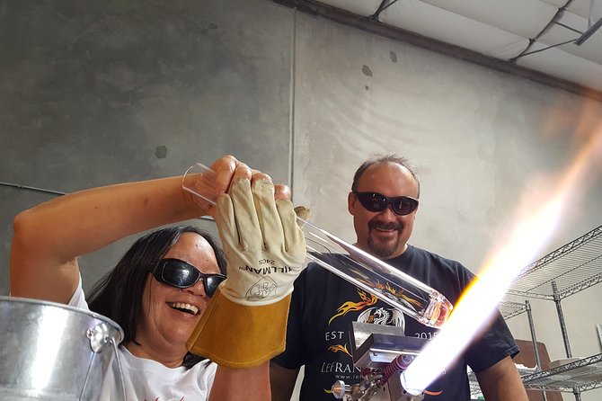 An adventure in Glassblowing by Torch - What You Take Home: Pendant and Bottle Stopper With Real Craft Credit