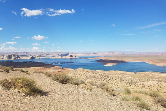 Antelope Canyon, Horseshoe Bend and Lake Powell Tour from Las Vegas - Glen Canyon Dam overlook: seeing the water story behind the views