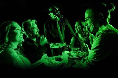 BLACKOUT Dining in the Dark Experience, Dining Attraction - Check-In at 3871 S Valley View Blvd: Menu Choices and Safety Setup