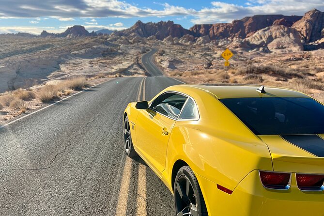 Bumblebee Camaro Tour: Transformers Movie Locations - Morning logistics: the 6:00am start from Bellagio and the Strip pickup