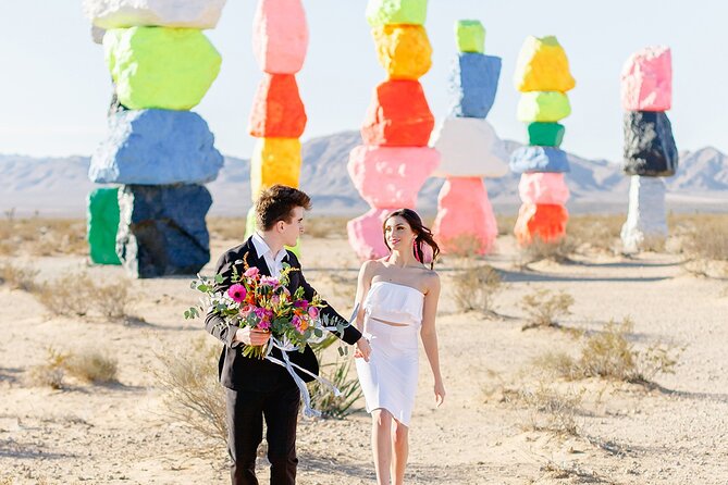 California Desert, Seven Magic Mountains and Las Vegas Sign - Seven Magic Mountains + Las Vegas Sign: The Real Reason It Works