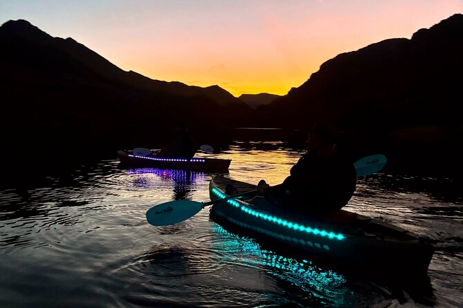 Emerald Cave Sunset Glow Kayak Tour: 3 Caves, Wildlife & Lights - Emerald Cave sunset glow: green water, lights beneath you, free entry