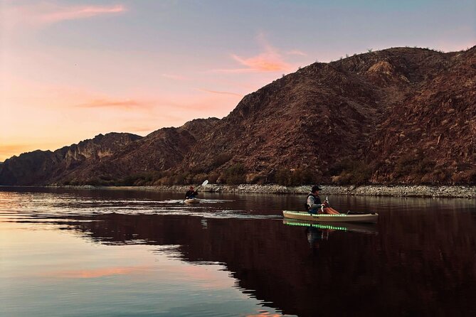 Emerald Cave Sunset Glow Kayak Tour: 3 Caves, Wildlife & Lights - Echo Cave, inlets, and the short hike to a Hoover Dam-era spot