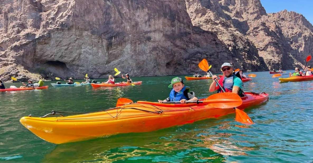 From Las Vegas: Kayak Rental with Shuttle to Emerald Cave - Willow Beach setup: kayaks, life vests, and a quick confidence boost