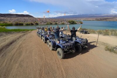 From Las Vegas: Lake Mead National Park ATV Tour with Lunch - Luxury shuttle + guided drive: the warm-up section