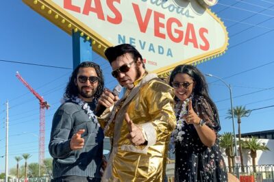 Gold Elvis Wedding or Vow Renewal at Las Vegas Sign - The Start: Meeting Elvis and Setting Expectations