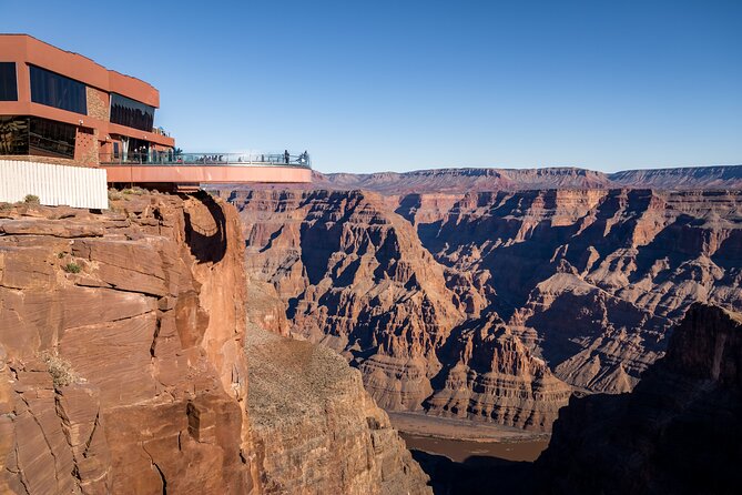 Grand Canyon West Rim Tour with Optional Skywalk - The Colorado River viewpoint: the scale moment