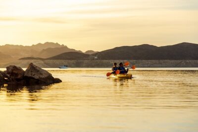 Lake Mead Sunset Kayak Tour with Dinner, Swim & Campfire - The paddle to Boulder Islands: why this route works for beginners and pros