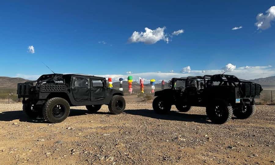 Las Vegas: 7 Magic Mountains and Pioneer Saloon Hummer Tour - Guide Choice and Language Options: English Plus More