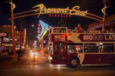 Las Vegas After Dark: Adult-only Night Tour with Free Drink - The Main Ride: Strip Views and Digital Stories After Sunset