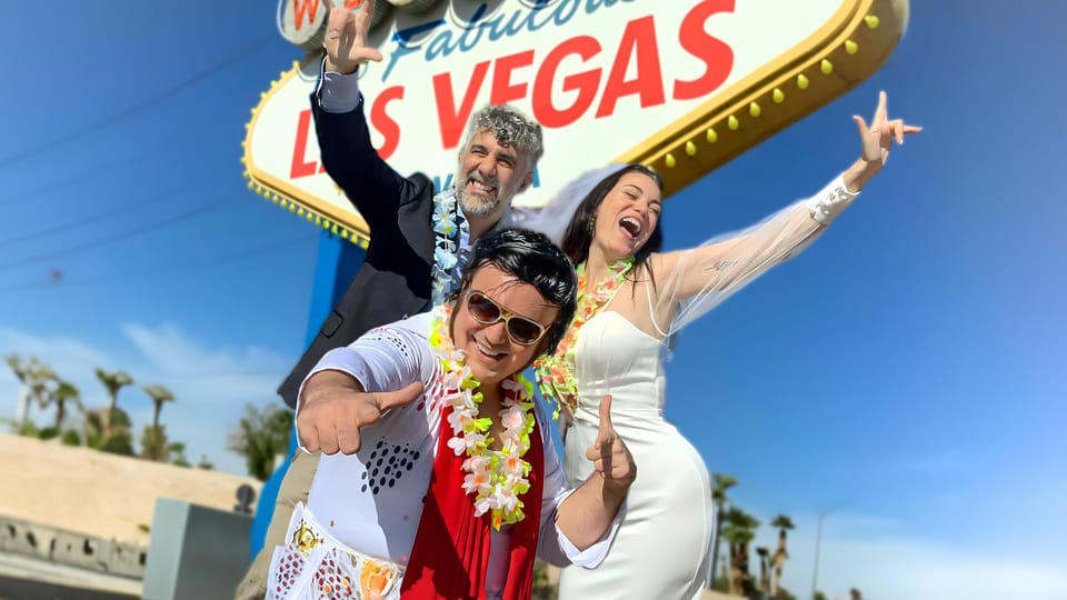 Las Vegas: Elvis Wedding with Las Vegas Sign Photos Included - HD video, soundscapes, and why it feels like Vegas