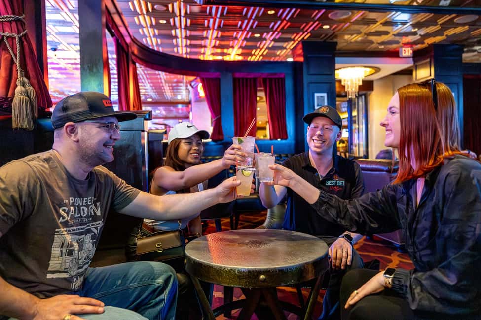 Las Vegas: Fremont Experience Guided Walking Tour & Drinks - First stop and the story arc: from Vegas origins to Mob rule