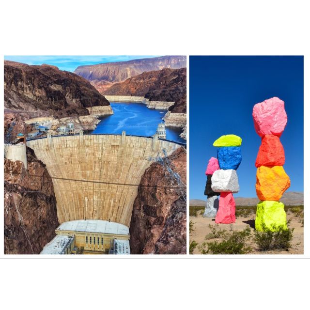 Las Vegas: Hoover Dam and Seven Magic Mountains Tour - Van Comfort, Snacks, and Small-Group Energy
