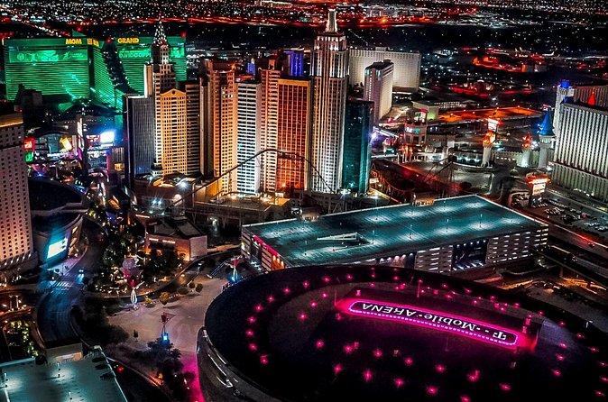 Las Vegas Night Flight by Helicopter with Neon Museum Admission - The Brilliant show: the nightcap of lights