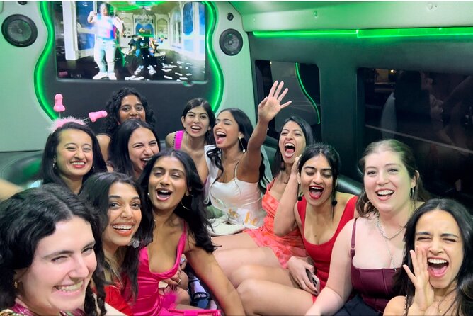 Las Vegas Nightclub VIP Entry with Party Bus - The Party Bus Ride: Drinks, Music, and a Social Warm-Up