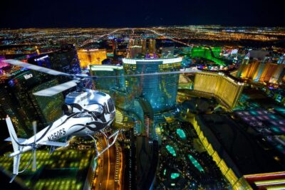 Las Vegas: Nighttime Helicopter Flight over the Strip - Getting to the VIP Heliport: Mercedes Sprinter Pickup Flow