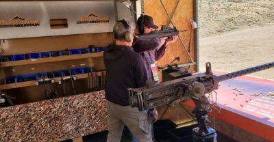 Las Vegas: Outdoor Shooting Experience - Picking Your Firearms at the Movie-Poster Gun Wall