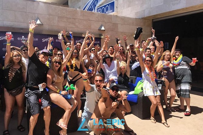 Las Vegas Pool Party Crawl: VIP Entry & Party Bus - Timing and Where to Meet on the Las Vegas Strip