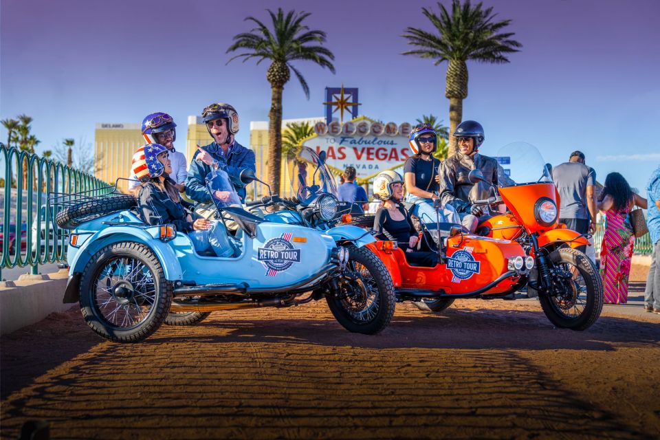 Las Vegas: Private Sidecar Motorcycle Tour of Vegas Strip - Welcome to Las Vegas sign: Betty Willis’ 1959 starburst