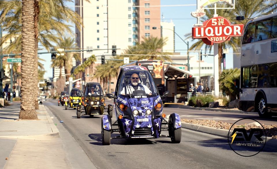 Las Vegas: Self-Drive Strip Tour in an Electric EVR car - The EVR Car Facts That Matter on the Strip