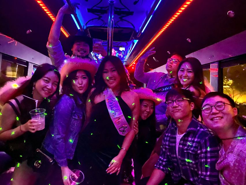 Las Vegas: Skip-the-Line VIP Nightclub Crawl - The party bus pole challenge: silly fun with real stakes