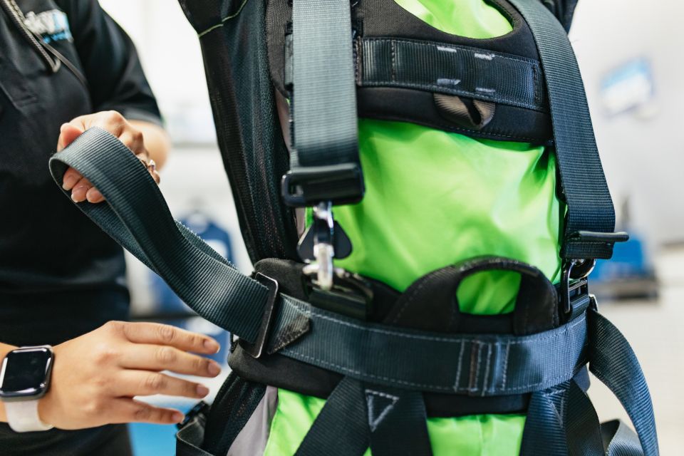 Las Vegas: STRAT SkyJump Ticket - The Jump Itself: Controlled Free-Fall Meets Fast Zip-Down