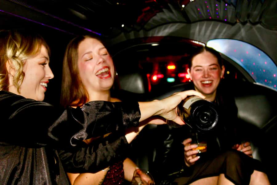 Las Vegas Strip Limo Tour with Champagne and Photos - Cruising back through the neon Strip: the part that makes it feel like Vegas