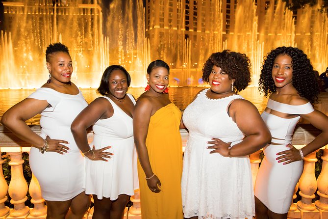 Las Vegas Strip Photo Shoot - Stop 1 at Paris Las Vegas: Arc de Triomphe and Eiffel Tower-style photos