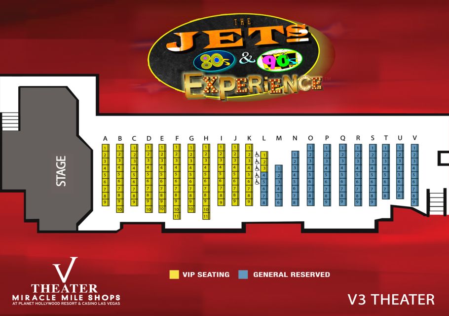 Las Vegas: The Jets Live 80s and 90s Experience - Duration and pacing: 70–75 minutes that fits Vegas reality
