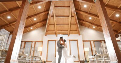 Las Vegas Wedding with Limousine Transportation - Getting picked up in a clean white limousine to Little Vegas Chapel