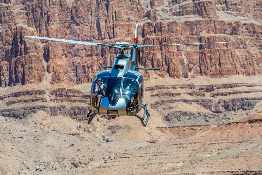 Las Vegas: West Grand Canyon Helicopter Ticket with Transfer - Guano Point and Highpoint Hike: Photos of the Colorado River and Mining Tram Remnants