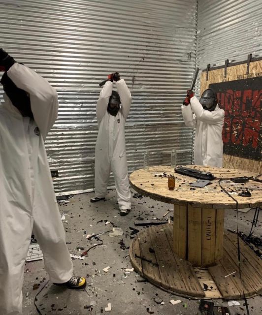 Las Vegas: Wreck Room Experience - Gear Up and Stay Comfortable: Coveralls, Masks, and Closed-Toe Shoes