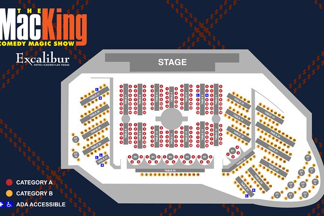 Mac King Comedy Magic Show at the Excalibur Hotel and Casino - Seat sections A and B: choosing the right vibe
