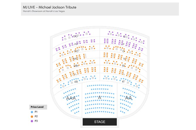 MJ Live at Harrahs Hotel and Casino in Las Vegas - Seating, Showtimes, and Finding Your Place