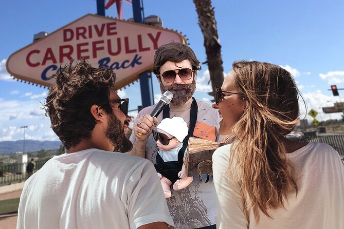 Movie Themed Wedding or Vow Renewal at Las Vegas Sign - Meeting the Officiant and Running Through the Details
