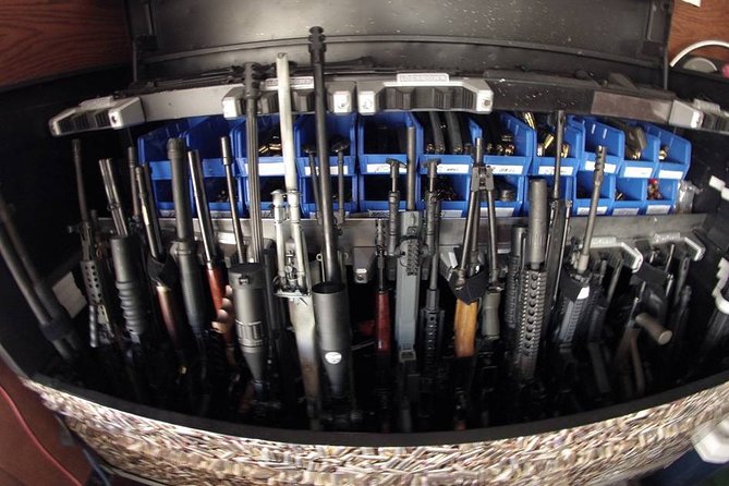 Off Road UTV and 3-Gun Shooting Package in Las Vegas - The 3-gun range: pick your guns and shoot steel to 200 yards