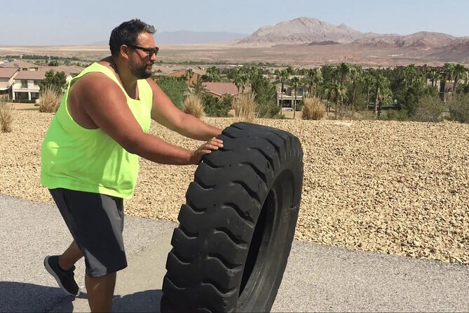 Outdoor Obstacle Course with Scenic Vegas Skyline in Henderson - TRX Suspension Training and Medicine Ball Drills: Your Head-to-Toe Warm-Up