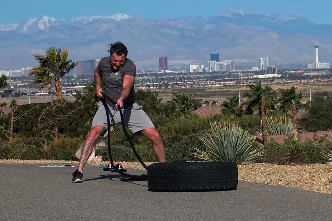 Outdoor Obstacle Course with Scenic Vegas Skyline in Henderson - 50-Foot Battling Ropes for a Metabolic Blast