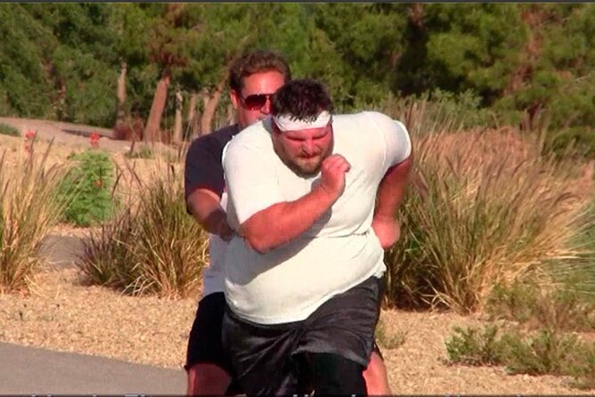 Outdoor Obstacle Course with Scenic Vegas Skyline in Henderson - The Quarter-Mile Push, Pull, and Carry with Weight Sleds