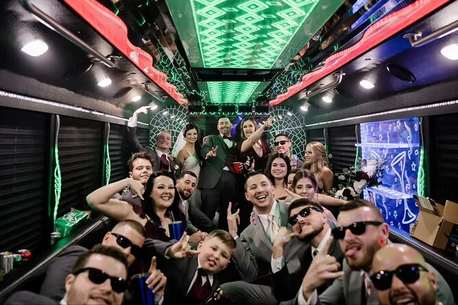 Private Party Bus Tour of the Las Vegas Strip Champagne Toast - Price and value: $289 for up to 15 people