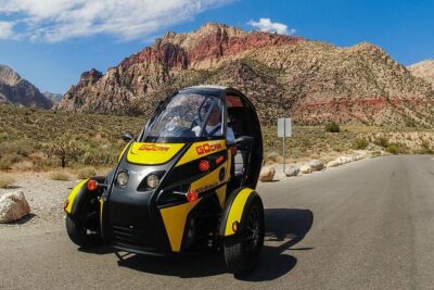 Red Rock Canyon Talking GoCar Adventure — Fun, Self-Drive Tour - The GoCar Itself: Roof, Cooling, and a Short Practice Period
