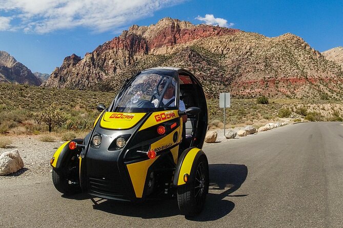 Red Rock Canyon Talking GoCar Adventure — Fun, Self-Drive Tour - The GoCar Itself: Roof, Cooling, and a Short Practice Period