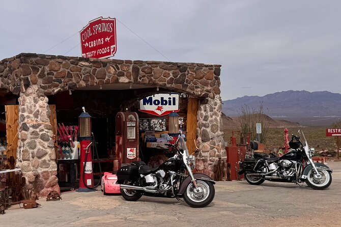 Route 66, Oatman, Nelson Ghost Town SmallGroup Tour from LasVegas - Kingman’s Route 66 Museum and the Santa Fe locomotive stop
