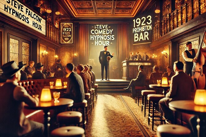 Steve Falcon's Las Vegas Comedy Hypnosis Hour - The 1923 Prohibition Bar vibe: why the room makes a difference