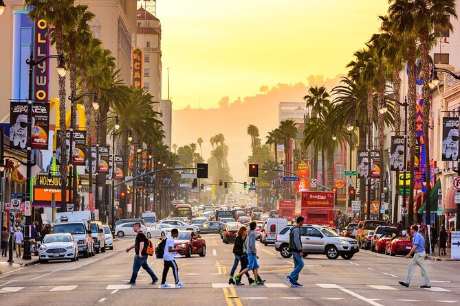 Tour Los Angeles and Hollywood Small Group from Las Vegas - Hollywood Walk of Fame: Stars, Chinese Theatre Area, and That Big Sign View