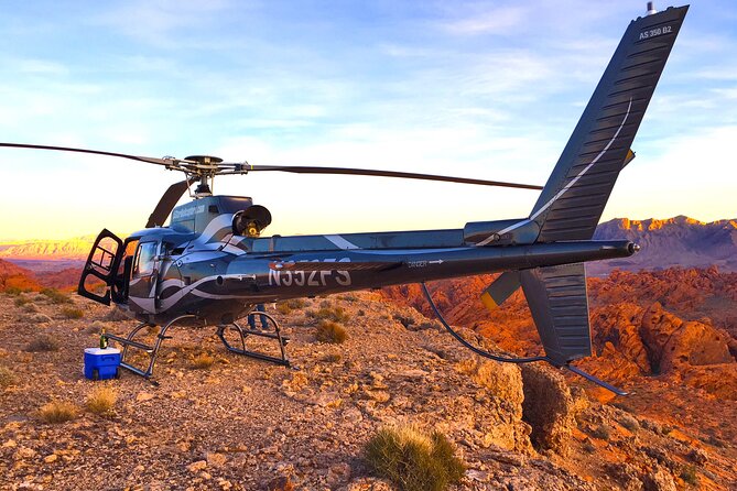 Valley of Fire Helicopter Tour and Landing with Champagne Toast - What you get for $329: the value of speed, landing, and two aerial view moments