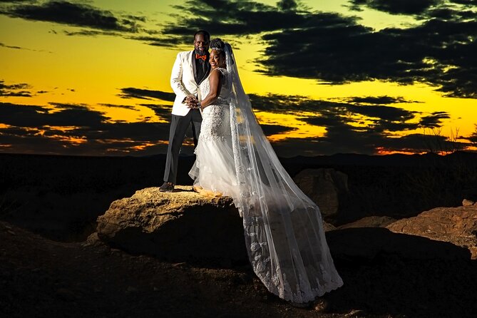 Valley of Fire Wedding Package - What’s Included: Roses, Permits, Photographer, Officiant, and Transport