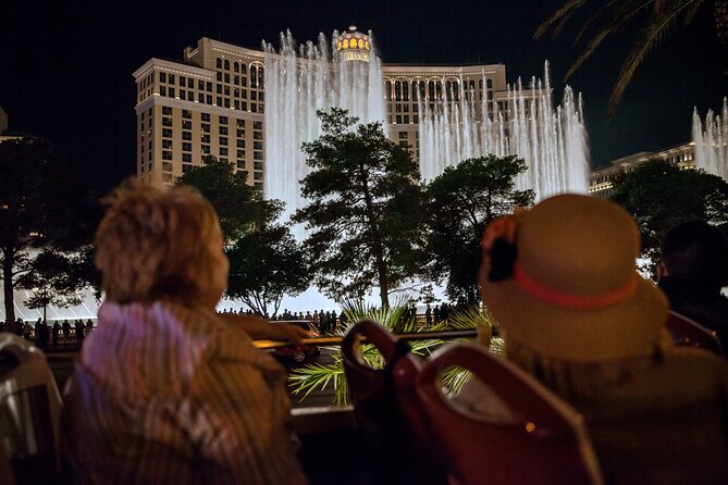 Viator Exclusive: 10:15PM Las Vegas Night Tour by Open-Top Bus - The Welcome Sign Stop: Your Real Moment on the Street