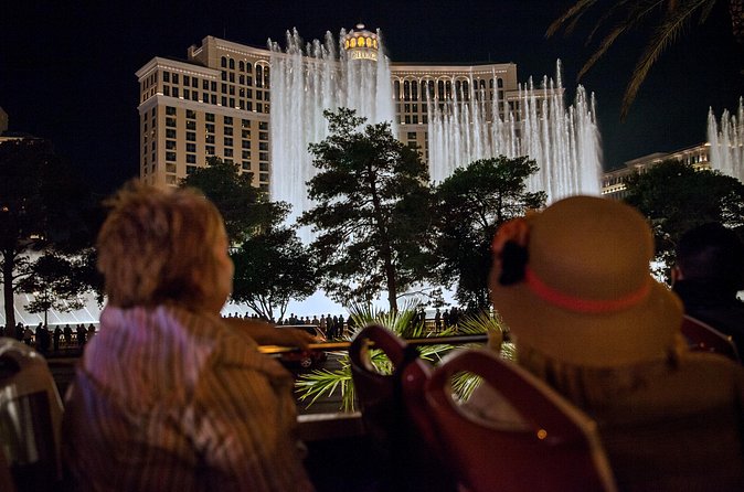 Viator Exclusive: 10:15PM Las Vegas Night Tour by Open-Top Bus - Madame Tussauds and the Elvis Wedding Chapel: Vegas Takes Itself Less Seriously
